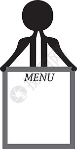 使用菜单的人黑板咖啡剪裁酒吧黑色框架美食午餐空白早餐图片