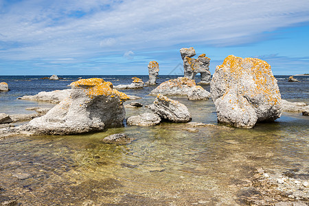 波罗的海的石灰岩形成图片