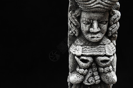 古代玛雅神像数字雕塑艺术上帝雕像考古考古学文化偶像人工制品图片