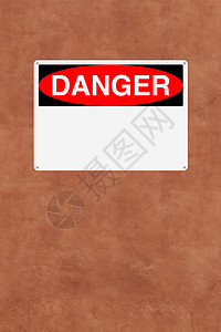 危险红色白色水泥安全警告工作场所工作标志空格处招牌图片