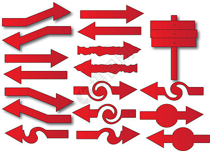 箭头收藏插图红色圆圈环境运动技术阴影回收图片