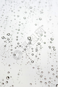 倾斜窗口玻璃窗的雨滴窗户团体玻璃反射天气灰色水滴液体图片