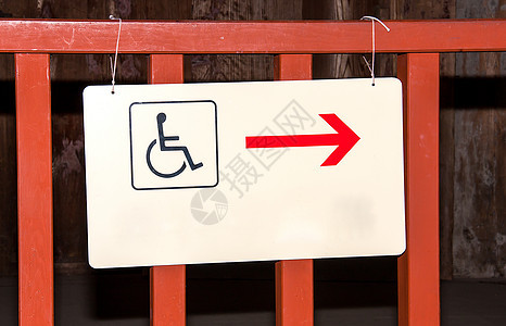 特殊专用符号轮椅白色绿色安装人士黄色残障警告信号交通背景图片