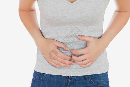 临时工妇女肚子痛 患胃痛图片