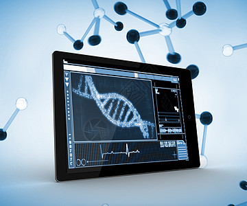 数字平板上的DNA图片