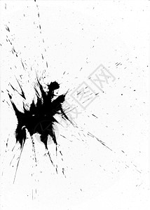 黑油漆喷洒绘画绘图数字黑色斑点插图飞溅计算机艺术液体图片