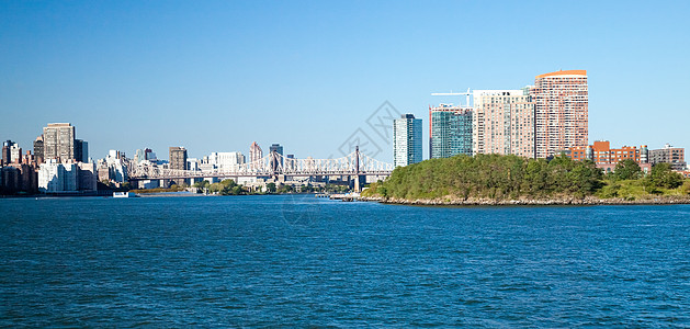 纽约市皇后斯博罗桥和长岛城天空城市办公室景观住宅区建筑学全景天际建筑中心图片