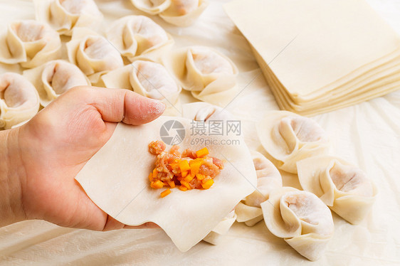 包装中华人手蔬菜农历饺子南瓜水角节日雕刻月球新年图片