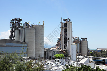工业工厂燃料汽油厂房植物化学品天空生产炼油厂制造化工厂图片