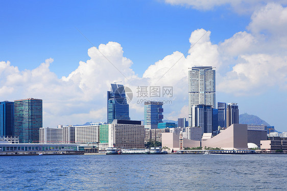 香港九龙区海洋海岸地标摩天大楼商业大楼港口景观天空建筑图片