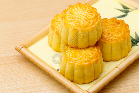 中华传统月饼月亮盘子面包蛋糕图片