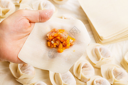 包装中华蔬菜水角手工雕刻新年农历月球烹饪人手节日图片