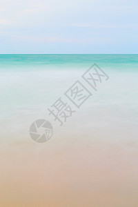 海景热带海岸蓝色海滩沙滩风景阳光晴天游泳大海背景图片