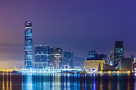 香港市中心九龙区城市地标景观天际巡航港口摩天大楼办公楼商业区图片