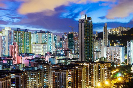 香港市中心九龙公寓居所房屋民众住房天际住宅建筑图片