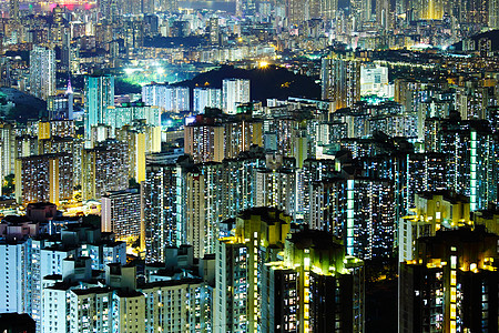香港的住宅楼群建设天际建筑公寓住房天线鸟瞰图房屋背景图片