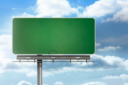 蓝天上空空的广告牌天空空白蓝色路标计算机阳光绘图多云数字晴天图片