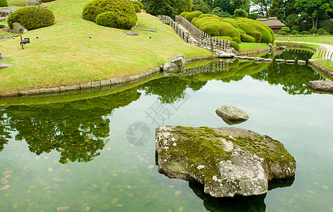 共石之路传统哲学公园建筑学行人小路园艺花园池塘冥想图片