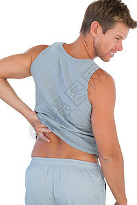 男人因为背部疼痛而残忍图片