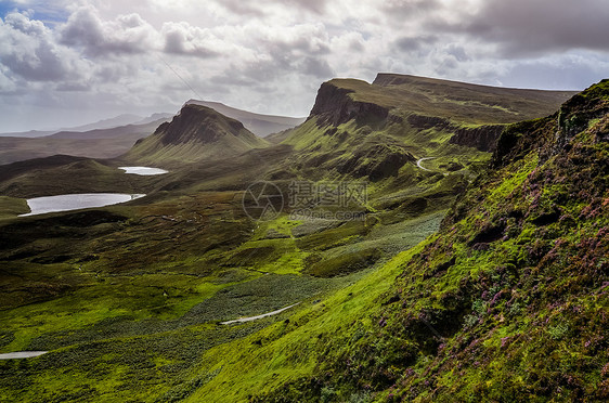 苏格兰Skye岛Quiraing山地貌景观图片