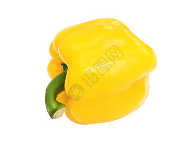 白色背景上孤立的黄黄甜甜辣椒营养沙拉团体植物食物农业水果蔬菜黄色市场图片
