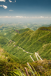 山区公路运输国家卷曲危险曲线旅游驾驶农村风景沥青图片