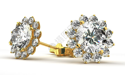 钻石货运女性金子礼物宝石反射配饰已婚宝藏婚礼白色图片