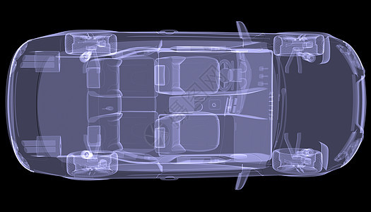 X射X光概念车跑车玻璃驾驶蓝色奢华金属车轮汽车绘画轿车图片