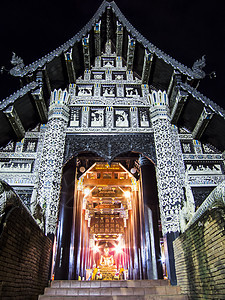 泰国寺庙艺术 泰国清迈精神扫管建筑旅行旅游佛教徒建筑学宗教图片