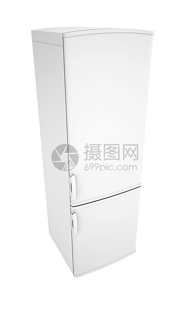 白色冰箱食物美食冻结厨房家庭灰色电气合金插图冷却器图片