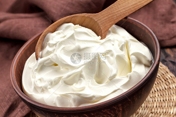 酸酸奶油产品低脂肪食谱牛奶桌子饮食酸奶奶制品乡村厨房图片