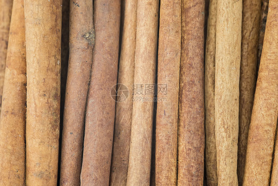 Cinnamon 纹理香料草本植物静物背景芳香决明子香味饮食调味品棕色图片