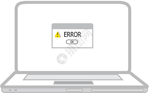 膝上型电脑上的保护错误窗口白色入口电子产品窗户帮助键盘密码解决方案笔记本检测图片