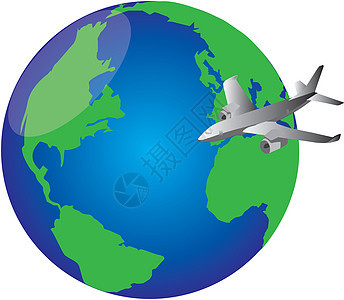 环球的飞机力量商业翅膀天空旅行航空旅游飞机场运输场地图片