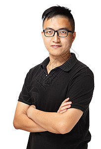 亚洲人肖像关系眼镜白色男人男生男性因果图片