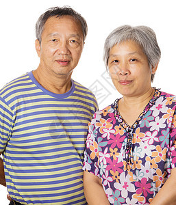 亚洲老年夫妇女性两个人老夫妻男人家庭灰色夫妻白色头发图片