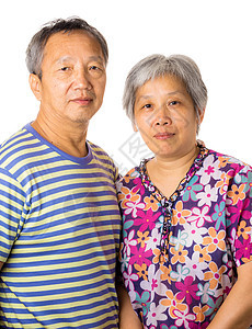 亚洲老年夫妇家庭灰色成人两个人白色男人老夫妻女性头发夫妻图片