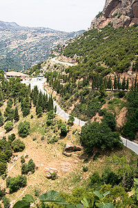 山上的路 希腊的波罗庞内斯图片
