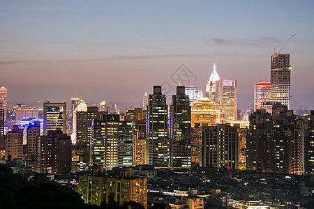 台北市府夜场景建筑旅游房子建造金融景观办公室城市天空风景图片