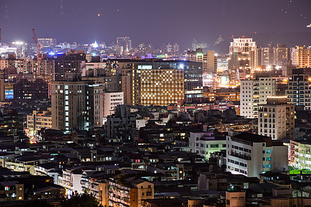 台北市府夜场景建筑学房子建造天际金融办公室城市风景商业天堂图片