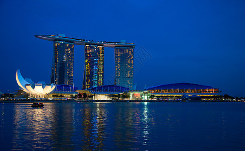 新加坡风景景观城市建筑天际反光摩天大楼酒店建筑学水平图片