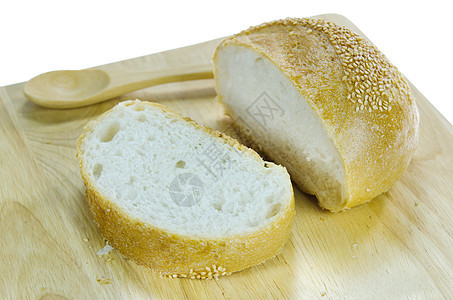 切片面包面粉圆圈美食粮食小麦圆形种子食物营养棕色图片