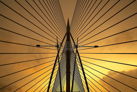 桥梁结构旅行日落图片