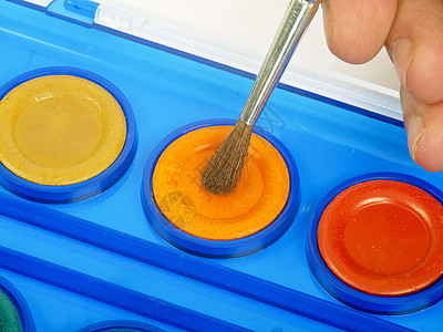 水彩色调色盘帆布画家爱好水彩调色板艺术液体绘画教育纤维图片