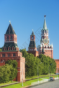 莫斯科克里姆林宫塔阳光地标旅行历史城市正方形旅游建筑景观太阳图片