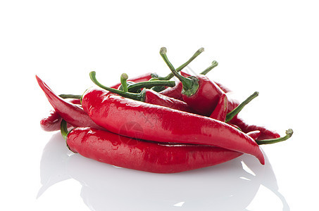 红辣椒辣椒白色红色蔬菜阴影香料胡椒图片