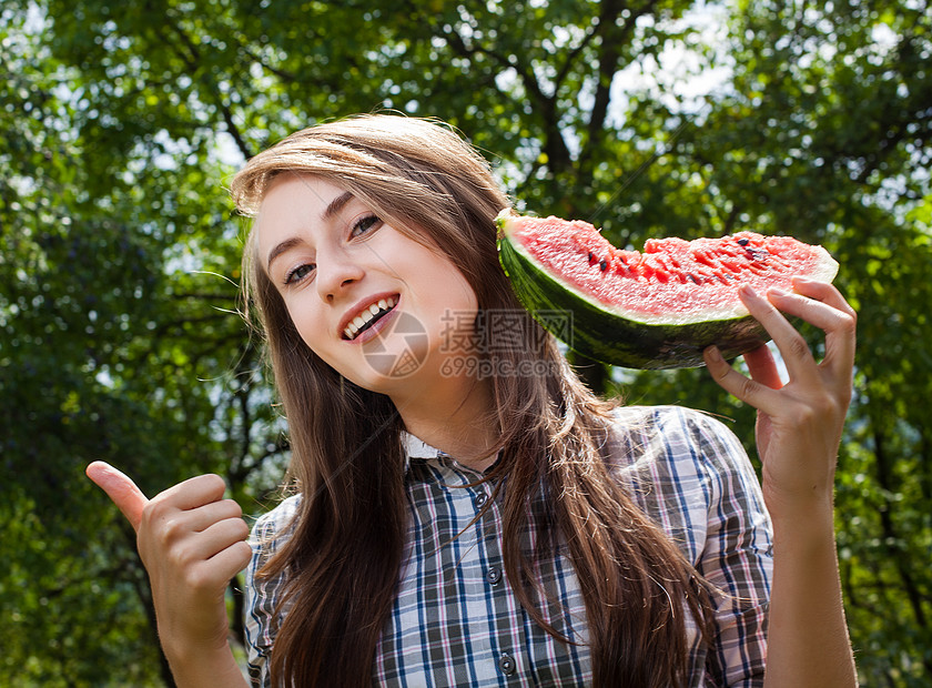 和西瓜饮食喜悦食物水果保健蔬菜女士福利青年乐趣图片