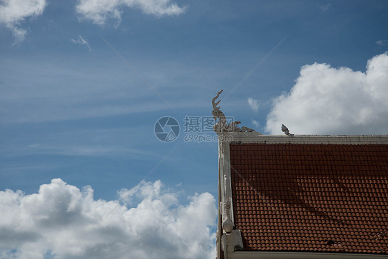 龙顶文化蓝色橙子天空古董上帝旅行数字信仰雕像图片