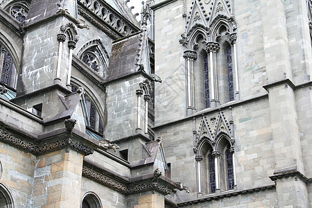 特隆海姆的尼达罗斯大教堂建筑学旅行建筑吸引力历史性国家天空上帝历史大教堂图片