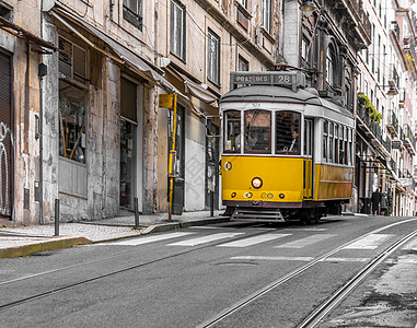 在葡萄牙里斯本的短速电车图片